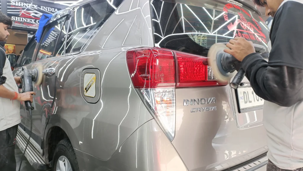 rubbing and polishing in Delhi NCR at shinex car spa